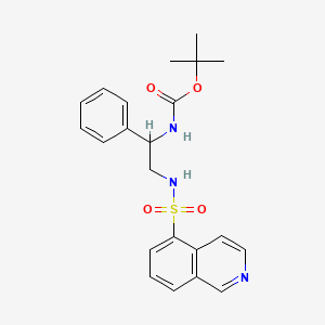 tert-butyl N-[2-(isoquinolin-5-ylsulfonylamino)-1-phenylethyl]carbamate