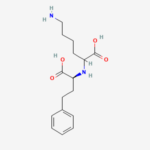 molecular formula C16H24N2O4 B1388226 N~2~-[(1S)-1-Carboxy-3-phenylpropyl]lysine CAS No. 305332-61-0