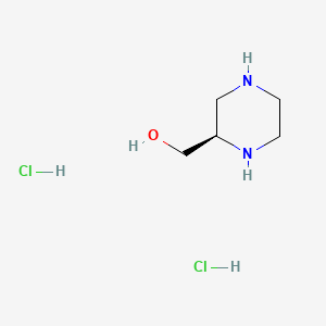 molecular formula C5H14Cl2N2O B1388227 (R)-piperazin-2-ylmethanol dihydrochloride CAS No. 1217482-26-2