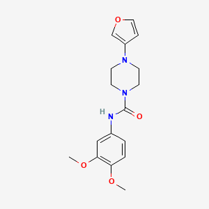 N-(3,4-dimethoxyphenyl)-4-(furan-3-yl)piperazine-1-carboxamide