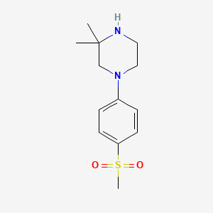 3,3-Dimethyl-1-(4-methylsulfonylphenyl)piperazine