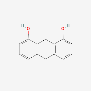 molecular formula C14H12O2 B13882285 9,10-Dihydroanthracene-1,8-diol CAS No. 64817-82-9