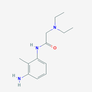 molecular formula C13H21N3O B13882295 N-(3-Amino-2-methylphenyl)-2-(diethylamino)acetamide 