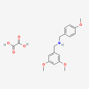 molecular formula C19H23NO7 B1388230 (3,5-Dimethoxy-benzyl)-(4-methoxy-benzyl)-amine oxalate CAS No. 1185302-95-7