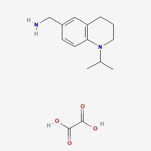 molecular formula C15H22N2O4 B1388231 C-(1-Isopropyl-1,2,3,4-tetrahydro-quinolin-6-yl)-methylamine oxalate CAS No. 1185303-01-8