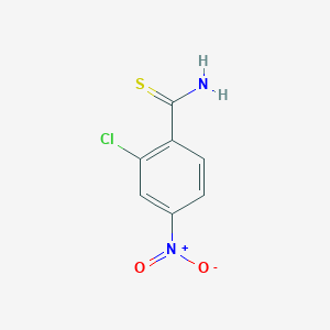 molecular formula C7H5ClN2O2S B1388236 2-Chloro-4-nitrothiobenzamide CAS No. 1233509-74-4