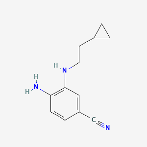 4-Amino-3-[(2-cyclopropylethyl)amino]benzonitrile