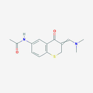 N-[3-(dimethylaminomethylidene)-4-oxothiochromen-6-yl]acetamide