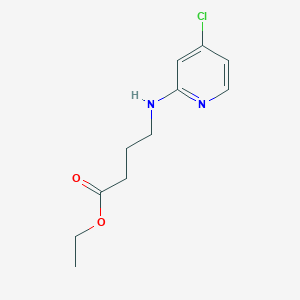 molecular formula C11H15ClN2O2 B13882398 Ethyl 4-[(4-chloropyridin-2-yl)amino]butanoate 