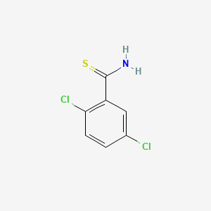 molecular formula C7H5Cl2NS B1388241 2,5-Dichlorothiobenzamide CAS No. 69622-81-7