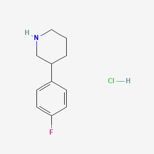 molecular formula C11H15ClFN B1388242 3-(4-Fluorophenyl)piperidine hydrochloride CAS No. 1106940-94-6