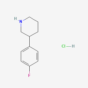 molecular formula C11H15ClFN B1388242 3-(4-氟苯基)哌啶盐酸盐 CAS No. 1106940-94-6