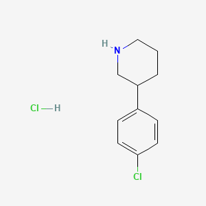 molecular formula C11H15Cl2N B1388243 3-(4-Chlorophenyl)Piperidine Hydrochloride CAS No. 1106941-01-8