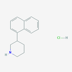 molecular formula C15H18ClN B1388247 3-(1-Naphthyl)piperidine hydrochloride CAS No. 19862-53-4