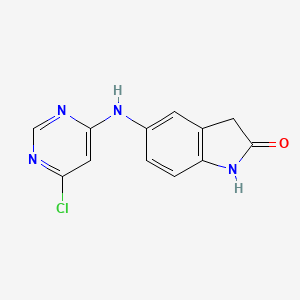 5-[(6-Chloropyrimidin-4-yl)amino]-1,3-dihydroindol-2-one