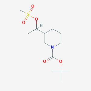 tert-Butyl 3-(1-((methylsulfonyl)oxy)ethyl)piperidine-1-carboxylate