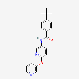 molecular formula C21H21N3O2 B13882582 4-tert-butyl-N-(6-pyridin-3-yloxypyridin-3-yl)benzamide CAS No. 125125-11-3