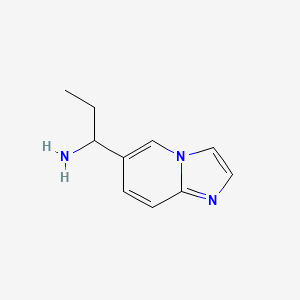 1-Imidazo[1,2-a]pyridin-6-ylpropan-1-amine