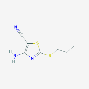 4-Amino-2-propylsulfanyl-1,3-thiazole-5-carbonitrile