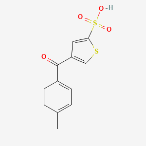 4-(4-Methylbenzoyl)thiophene-2-sulfonic acid