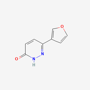 molecular formula C8H6N2O2 B13882626 3-(furan-3-yl)-1H-pyridazin-6-one 