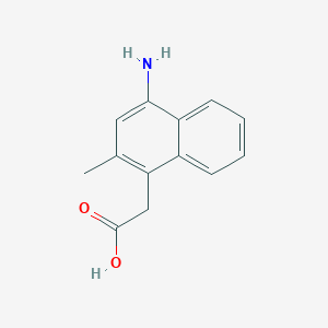 molecular formula C13H13NO2 B13882644 2-(4-Amino-2-methylnaphthalen-1-yl)acetic acid 