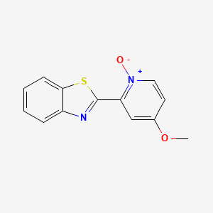 2-(4-Methoxy-1-oxidopyridin-1-ium-2-yl)-1,3-benzothiazole