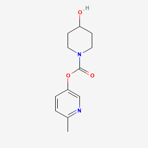 molecular formula C12H16N2O3 B13882690 (6-Methylpyridin-3-yl) 4-hydroxypiperidine-1-carboxylate 