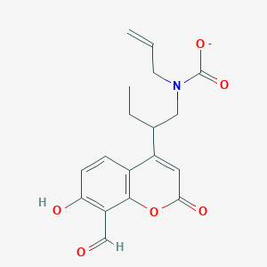 N-[2-(8-formyl-7-hydroxy-2-oxochromen-4-yl)butyl]-N-prop-2-enylcarbamate