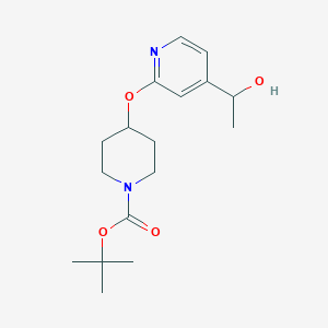 Tert-butyl 4-[4-(1-hydroxyethyl)pyridin-2-yl]oxypiperidine-1-carboxylate