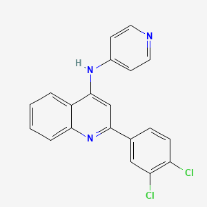 2-(3,4-dichlorophenyl)-N-pyridin-4-ylquinolin-4-amine