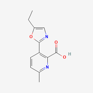 3-(5-Ethyl-1,3-oxazol-2-yl)-6-methylpyridine-2-carboxylic acid