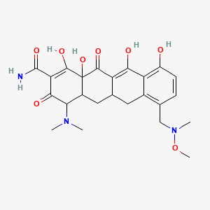 4-(dimethylamino)-1,10,11,12a-tetrahydroxy-7-[[methoxy(methyl)amino]methyl]-3,12-dioxo-4a,5,5a,6-tetrahydro-4H-tetracene-2-carboxamide