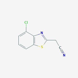 molecular formula C9H5ClN2S B138828 2-(4-Chloro-1,3-benzothiazol-2-yl)acetonitrile CAS No. 157764-00-6