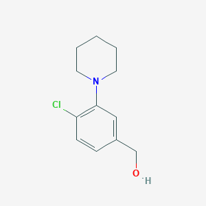 (4-Chloro-3-piperidin-1-ylphenyl)methanol