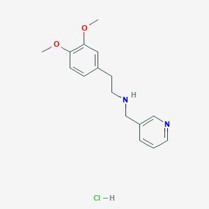 molecular formula C16H21ClN2O2 B1388281 [2-(3,4-Dimethoxy-phenyl)-ethyl]-pyridin-3-yl-methyl-amine hydrochloride CAS No. 1185294-49-8