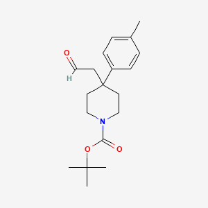 Tert-butyl 4-(4-methylphenyl)-4-(2-oxoethyl)piperidine-1-carboxylate