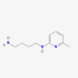 molecular formula C10H17N3 B13882821 N'-(6-methylpyridin-2-yl)butane-1,4-diamine 