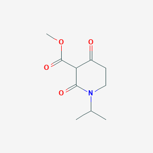 molecular formula C10H15NO4 B13882854 Methyl 2,4-dioxo-1-propan-2-ylpiperidine-3-carboxylate 