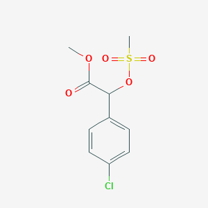 2-Methanesulfonyloxy-2-(4-chlorophenyl)acetic acid methyl ester