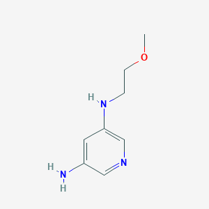 molecular formula C8H13N3O B13882891 5-N-(2-methoxyethyl)pyridine-3,5-diamine 