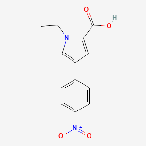 1-Ethyl-4-(4-nitrophenyl)pyrrole-2-carboxylic acid