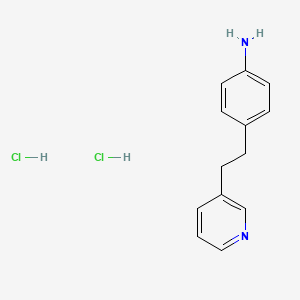 molecular formula C13H16Cl2N2 B1388290 [4-(2-Pyridin-3-ylethyl)phenyl]amine dihydrochloride CAS No. 1185304-66-8