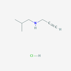 molecular formula C7H14ClN B1388294 Isobutyl-prop-2-ynyl-amine hydrochloride CAS No. 1000862-41-8