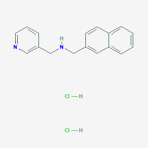 molecular formula C17H18Cl2N2 B1388297 (2-Naphthylmethyl)(pyridin-3-ylmethyl)amine dihydrochloride CAS No. 1185303-19-8