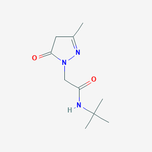 N-tert-butyl-2-(3-methyl-5-oxo-4H-pyrazol-1-yl)acetamide