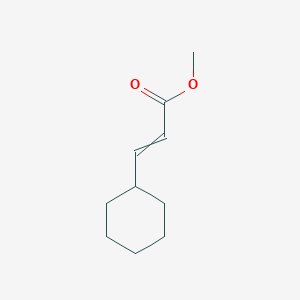 molecular formula C10H16O2 B13882993 Cyclohexaneacrylic acid methylester 