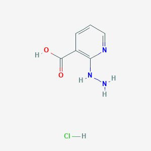 molecular formula C6H8ClN3O2 B1388300 2-Hydrazino-nicotinic acid hydrochloride CAS No. 435342-14-6