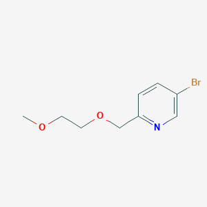 molecular formula C9H12BrNO2 B13883001 5-Bromo-2-(2-methoxyethoxymethyl)pyridine 