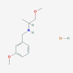 molecular formula C12H20BrNO2 B1388302 (3-Methoxy-benzyl)-(2-methoxy-1-methyl-ethyl)-amine hydrobromide CAS No. 1185294-33-0